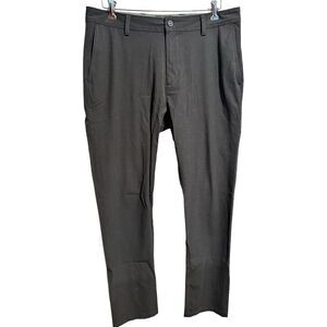 Linksoul Chino Boardwalker Pant Mens 36L Lightweight Stretch 5 Pocket 38x34 Gray